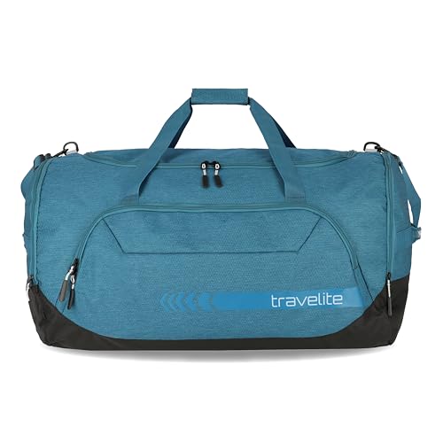 travelite große Reisetasche Größe XL, Gepäck Serie KICK OFF: Praktische Reisetasche für Urlaub und Sport, 70 cm, 120 Liter, Petrol von Travelite