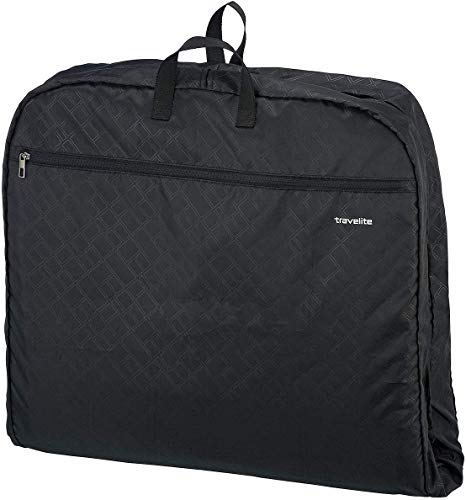 travelite große Kleiderhülle für Anzüge und Hemden, Gepäck Serie MOBILE: Knitterfrei reisen mit der Kleiderhülle Anzughülle, 001718-01, 127 cm, 39 Liter, schwarz von Travelite