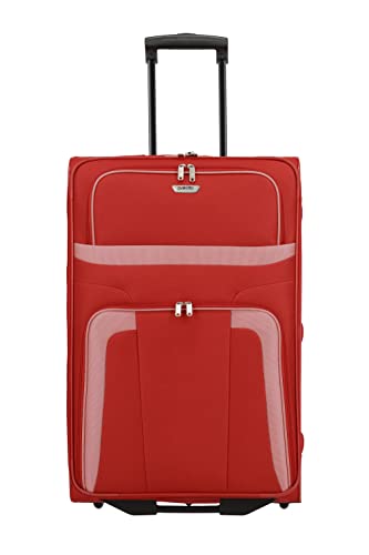 Travelite paklite 2-Rad Koffer Größe L, Gepäck Serie ORLANDO: Klassischer Weichgepäck Trolley im zeitlosen Design, 73 cm, 80 Liter von Travelite