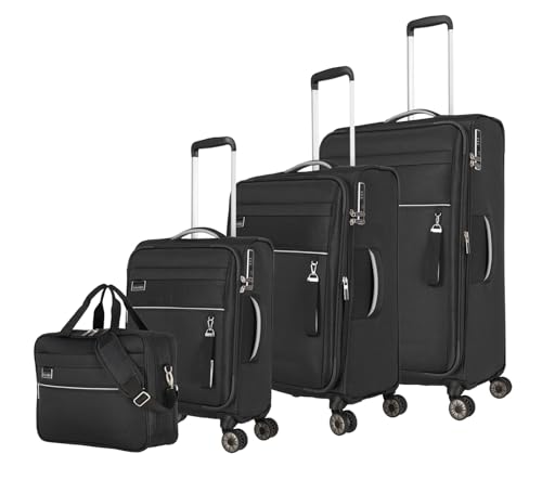 Travelite Kofferset 4 teilig Weichschale 4 Rollen, Größen S-M-L + Bordtasche, nachhaltig, MIIGO, Reisegepäck Set aus recyceltem Material, TSA Schloss, Koffer Größen L + M erweiterbar Travelite Kofferset 4 teilig Weichschale 4 Rollen, Größen S-M-L + Bordtasche, nachhaltig, MIIGO, Reisegepäck Set aus recyceltem Material, TSA Schloss, Koffer Größen L + M erweiterbar von Travelite