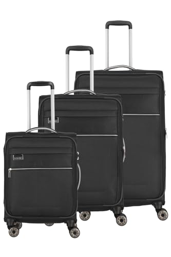 Travelite Kofferset 3 teilig Weichschale 4 Rollen, Größen S-M-L, nachhaltig, MIIGO, Reisegepäck Set aus recyceltem Material, TSA Schloss, Koffer Größen L + M erweiterbar Travelite Kofferset 3 teilig Weichschale 4 Rollen, Größen S-M-L, nachhaltig, MIIGO, Reisegepäck Set aus recyceltem Material, TSA Schloss, Koffer Größen L + M erweiterbar von Travelite