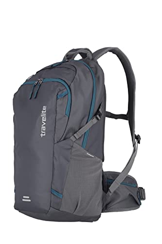 Travelite OFFLITE Fahrradrucksack aus robustem Material, Wanderrucksack aus Polyester mit integrierter Regenhaube, 800g, 53 cm, 20 Liter, Anthrazit Travelite OFFLITE Fahrradrucksack aus robustem Material, Wanderrucksack aus Polyester mit integrierter Regenhaube, 800g, 53 cm, 20 Liter, Anthrazit von Travelite