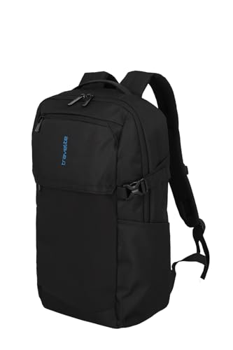 Travelite Handgepäck Rucksack, Laptop Rucksack 15,6 Zoll, PATHWAY Allround, Tagesrucksack aus recyceltem Polyester mit zusätzlichem Reißverschlussfach im Innern, Aufsteckfunktion, 48 cm, 17 Liter von Travelite