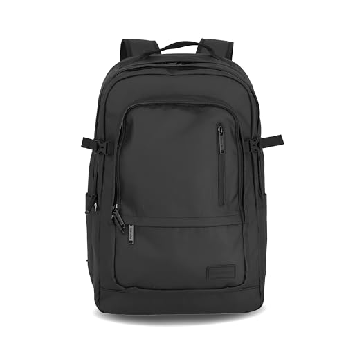 Travelite Rucksack aus wasserabweisendem Material, gepolstertes Laptop Fach 15,6 Zoll, BASICS Tagesrucksack mit Aufsteckfunktion, 48 cm, 28 Liter, 900 Gramm von Travelite