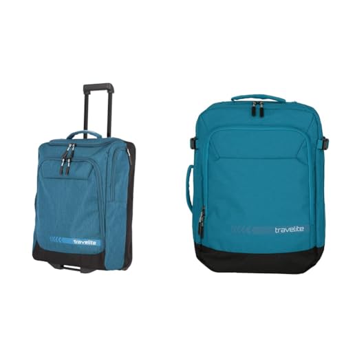 Travelite Trolley Reisetasche Größe S Handgepäck, Gepäck Serie Kick Off & Kick Off Backpack Unisex Kick Off Rucksack/Bordgepäck, Petrol Roll-Top,Petrol,35 Liter Travelite Trolley Reisetasche Größe S Handgepäck, Gepäck Serie Kick Off & Kick Off Backpack Unisex Kick Off Rucksack/Bordgepäck, Petrol Roll-Top,Petrol,35 Liter von Travelite