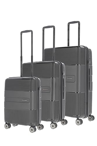 Travelite 4-Rad Kofferset 3-teilig Hartschale, Größen L/M/S mit TSA Schloss, Gepäck Serie WAAL: Stabile Trolleys mit recyceltem Innenfutter Travelite 4-Rad Kofferset 3-teilig Hartschale, Größen L/M/S mit TSA Schloss, Gepäck Serie WAAL: Stabile Trolleys mit recyceltem Innenfutter von Travelite