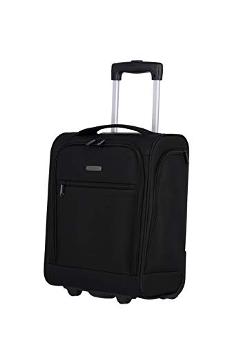 travelite 2-Rad Handgepäck Koffer mit Liquids Bag erfüllt IATA Bordgepäck Maß, Gepäck Serie CABIN Underseat: Kompakter Weichgepäck Trolley, 43 cm, 28 Liter von Travelite