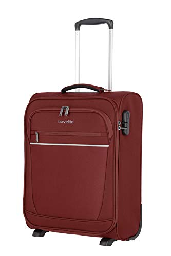 travelite 2 Rad Handgepäck Koffer mit Schloss erfüllt IATA Bordgepäck Maß, Gepäck Serie CABIN: Kompakter Weichgepäck Trolley, 52 cm, 39 Liter von Travelite