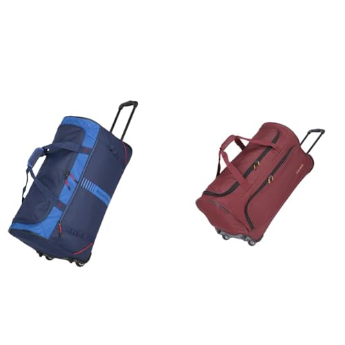 travelite 2-Rad Trolley Größe L, Gepäck Serie Basics Active & 2-Rad Trolley Reisetasche Größe L, Gepäck Serie Basics Fresh: Weichgepäck Reisetasche mit Rollen im sportlichen Design, 71 cm, 89 Liter von Travelite