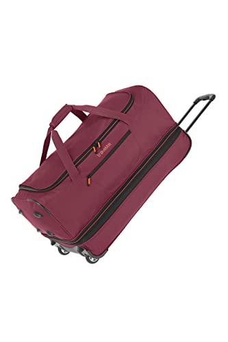 travelite Trolley Reisetasche mit Rollen mittelgroß, erweiterbar, BASICS, Weichgepäck Rolltasche mit Dehnfalte, 70 cm, 98 - 119 Liter von Travelite