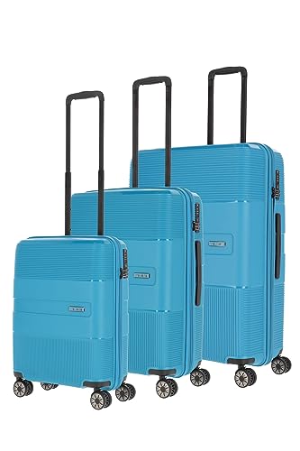 Travelite 4-Rad Kofferset 3-teilig Hartschale, Größen L/M/S mit TSA Schloss, Gepäck Serie WAAL: Stabile Trolleys mit recyceltem Innenfutter Travelite 4-Rad Kofferset 3-teilig Hartschale, Größen L/M/S mit TSA Schloss, Gepäck Serie WAAL: Stabile Trolleys mit recyceltem Innenfutter von Travelite