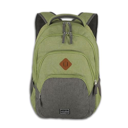 travelite Rucksack Handgepäck mit Laptop Fach 15,6 Zoll, Gepäck Serie BASICS Daypack Melange: Modischer Rucksack in Melange Optik, 45 cm, 22 Liter von Travelite