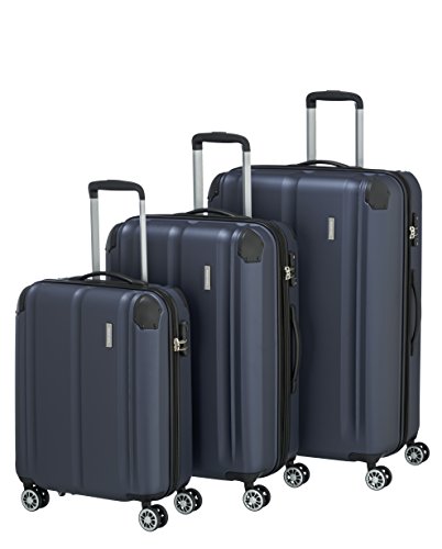 Travelite Kofferset 3 teilig Hartschale L/M/S, 4 Rollen, City, Größe S Handgepäck, Reisekoffer Trolleys mit kratzfester Oberfläche, TSA Schloss + Dehnfalte (außer Größe S) Travelite Kofferset 3 teilig Hartschale L/M/S, 4 Rollen, City, Größe S Handgepäck, Reisekoffer Trolleys mit kratzfester Oberfläche, TSA Schloss + Dehnfalte (außer Größe S) von Travelite