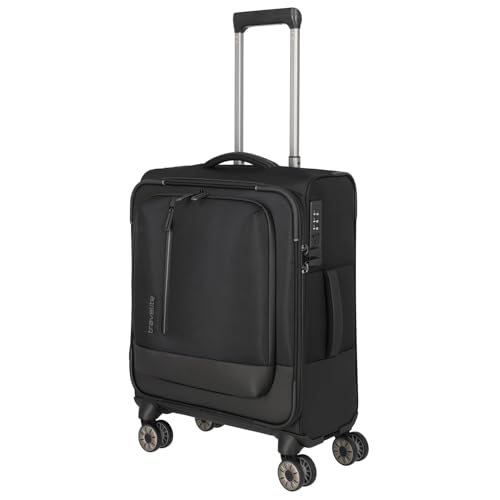 travelite Crosslite 5.0 4 W Trolley S, schwarz, Unisex, Erwachsene, Schwarz, Lässig von Travelite