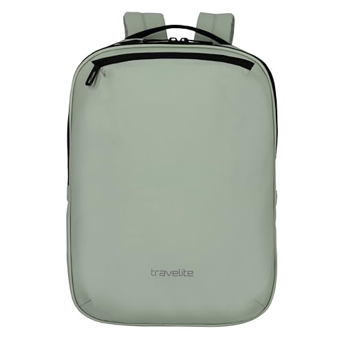 travelite Handgepäck Rucksack, Laptopfach 13 Zoll, wasserabweisender Tagesrucksack mit Aufsteckfunktion, 40 cm, 12 Liter, 400 Gramm von Travelite