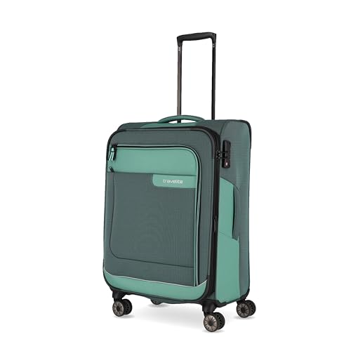 Travelite 4-Rad Koffer Größe M Weichschale aus recyceltem Material, Gepäck Serie VIIA: Trolley mit Dehnfalte + Kantenschutz, 67 cm, 70-80 Liter Travelite 4-Rad Koffer Größe M Weichschale aus recyceltem Material, Gepäck Serie VIIA: Trolley mit Dehnfalte + Kantenschutz, 67 cm, 70-80 Liter von Travelite