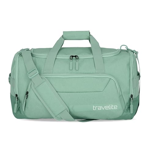 travelite Reisetasche Weekender, Kick Off, Leichte Handgepäck Reisetasche für Urlaub und Sport, 50 cm, 45 Liter, Salbei von Travelite