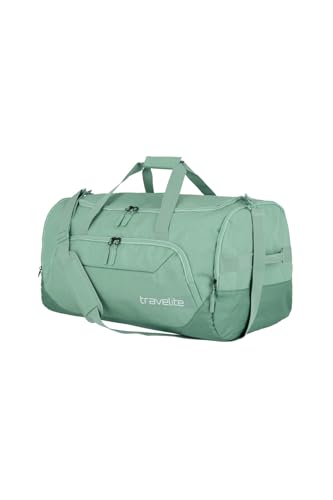 travelite Reisetasche groß, Kick Off, Leichte Reisetasche für Urlaub und Sport, Schwimmbad, Klinikaufenthalt, 60 cm, 73 Liter, Salbei von Travelite