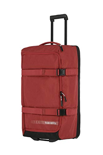 travelite Trolley Reisetasche Größe L, Gepäck Serie KICK OFF: Praktische Reisetasche mit Rollen für Urlaub und Sport, 68 cm, 65 Liter von Travelite