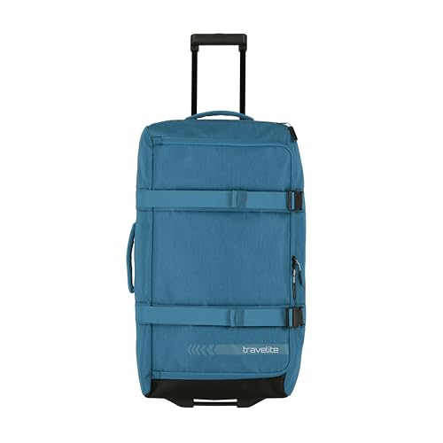 travelite Trolley Reisetasche Größe L, Gepäck Serie KICK OFF: Praktische Reisetasche mit Rollen für Urlaub und Sport, 68 cm, 65 Liter von Travelite