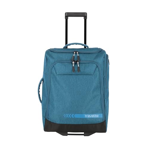 travelite Trolley Reisetasche mit Rollen klein, Kick Off, praktischer Boardcase Handgepäck Trolley für Urlaub und Sport, 55 cm, 44 Liter von Travelite