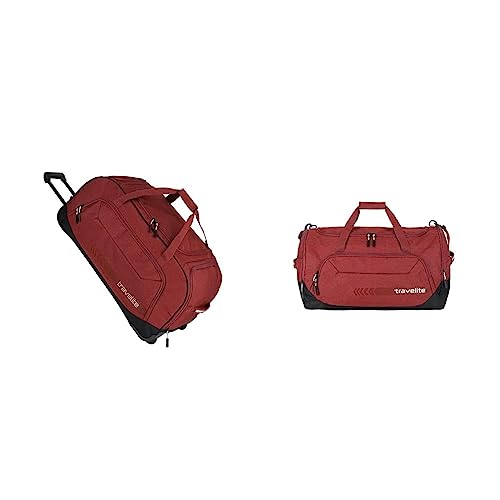 travelite Trolley Reisetasche Größe XL, 006911-10, 77 cm, 120 Liter, rot & große Reisetasche Größe L, Gepäck Serie KICK OFF: Praktische Reisetasche für Urlaub und Sport, 006915-10, 60 cm, 73 Liter,Rot travelite Trolley Reisetasche Größe XL, 006911-10, 77 cm, 120 Liter, rot & große Reisetasche Größe L, Gepäck Serie KICK OFF: Praktische Reisetasche für Urlaub und Sport, 006915-10, 60 cm, 73 Liter,Rot von Travelite