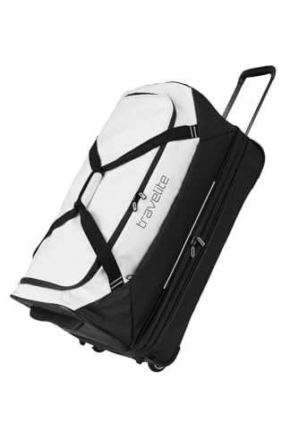 travelite Trolley Reisetasche mit Rollen aus wasserabweisendem Material, Basics Weichgepäck Rolltasche mit Dehnfalte, 70 cm, 98-119 Liter von Travelite