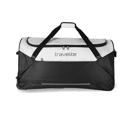 travelite Trolley Reisetasche mit Rollen aus wasserabweisendem Material, Basics Weichgepäck Rolltasche mit großem Hauptfach, 71 cm, 97 Liter von Travelite