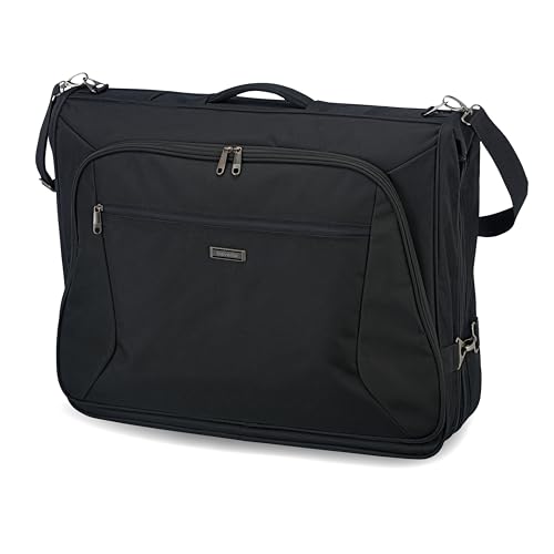 travelite große Kleidertasche für mehrere Anzüge und Hemden, Gepäck Serie MOBILE: Knitterfrei reisen mit der Kleidersack Anzugtasche BUSINESS, 001720-01, 110 cm, 60 Liter, schwarz von Travelite