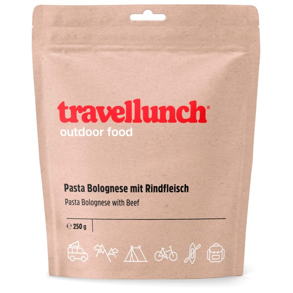 Travellunch - Nudeln Bolognese mit Rindfleisch Gr 250 g Travellunch - Nudeln Bolognese mit Rindfleisch Gr 250 g von Travellunch