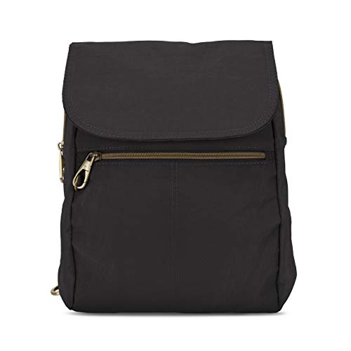 Travelon Gepäck-Rucksack mit Diebstahlschutz, schlank, Schwarz, Einheitsgröße, Schlanker Rucksack mit Diebstahlschutz von Travelon