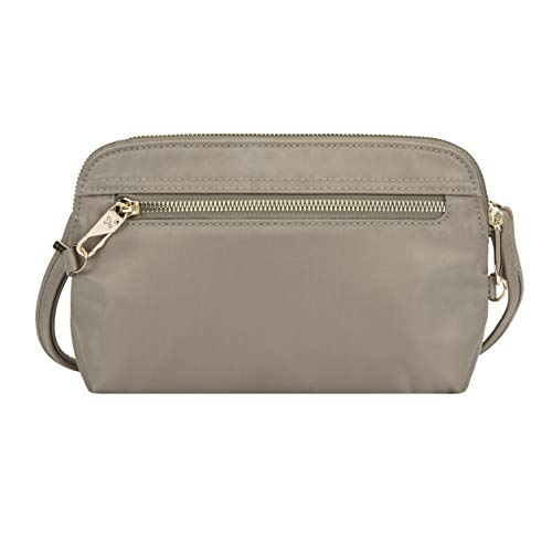 Travelon Women's Anti-Theft Tailored Convertible Crossbody Clutch, Sable, One Size von Travelon