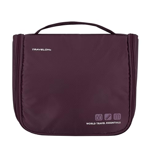 Travelon World Travel Essentials Kulturbeutel zum Aufhängen, Brombeere, Einheitsgröße, World Travel Essentials Kulturbeutel zum Aufhängen Travelon World Travel Essentials Kulturbeutel zum Aufhängen, Brombeere, Einheitsgröße, World Travel Essentials Kulturbeutel zum Aufhängen von Travelon
