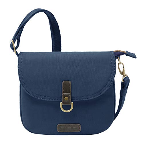 Travelon: Anti-Diebstahl-Kurier-Sattel-Umhängetasche, navy, 9 x 7 x 2.25, Diebstahlsicherung Kuriersattel Crossbody Travelon: Anti-Diebstahl-Kurier-Sattel-Umhängetasche, navy, 9 x 7 x 2.25, Diebstahlsicherung Kuriersattel Crossbody von Travelon
