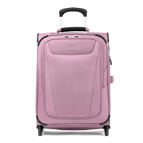 Travelpro Maxlite 5 Softside erweiterbares aufrechtes Handgepäck mit 2 Rädern, Leichter Koffer, Herren und Damen, Orchideenrosa-Lila, Handgepäck 51 cm von Travelpro