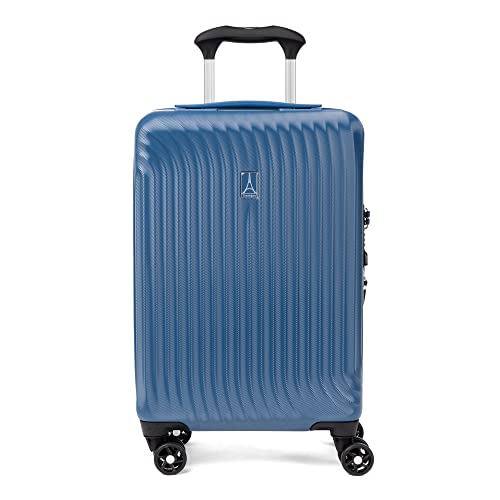 Travelpro Maxlite Air Hardside erweiterbares Handgepäck, 8 Spinnerräder, Leichter Hartschalen-Koffer aus Polycarbonat, Ensign Blue, kariert, groß, 78x50x31 cm von Travelpro