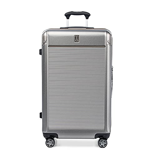 Travelpro Platinum Elite Hardside erweiterbares aufgegebenes Gepäck, Spinner mit 8 Rädern, TSA-Schloss, Hartschalen-Koffer aus Polycarbonat, metallischer Sand, kariert, groß, 77x46x35 cm Travelpro Platinum Elite Hardside erweiterbares aufgegebenes Gepäck, Spinner mit 8 Rädern, TSA-Schloss, Hartschalen-Koffer aus Polycarbonat, metallischer Sand, kariert, groß, 77x46x35 cm von Travelpro