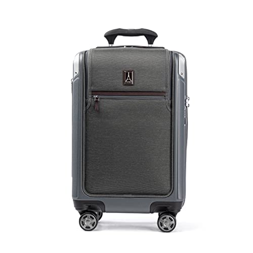 Travelpro Platinum Elite Hartschalen-Koffer mit drehbarem Rollen, TSA-Schloss, Hartschale, Polycarbonat-Koffer, Vintage-Grau, Carry-on with Laptop Pocket 21-Inch, Platinum Elite Hartschalen-Koffer mit Travelpro Platinum Elite Hartschalen-Koffer mit drehbarem Rollen, TSA-Schloss, Hartschale, Polycarbonat-Koffer, Vintage-Grau, Carry-on with Laptop Pocket 21-Inch, Platinum Elite Hartschalen-Koffer mit von Travelpro