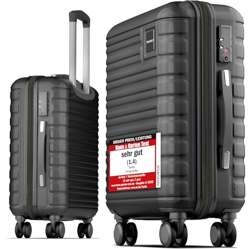 Travely Premium Handgepäck Koffer 55x40x20cm - passend für Ryanair, Lufthansa, Eurowings und co. I 36L Trolley Handgepäck mit sanften Rollen und praktischem TSA Schloss, Reisekoffer Travely Premium Handgepäck Koffer 55x40x20cm - passend für Ryanair, Lufthansa, Eurowings und co. I 36L Trolley Handgepäck mit sanften Rollen und praktischem TSA Schloss, Reisekoffer von Travely