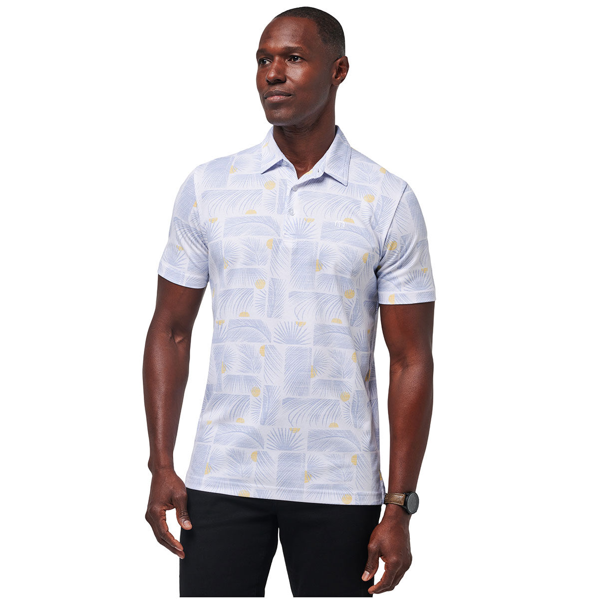 Travis Mathew TravisMathew Men's Sun Guilt Golf Polo Shirt, Mens, White, Small | American Golf von Travis Mathew