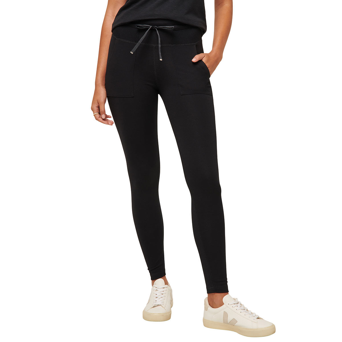 Travis Mathew TravisMathew Womens Ponte Legging Golf Trousers, Female, Black, Medium | American Golf von Travis Mathew