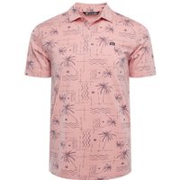 TravisMathew COCONUT PALM Halbarm Polo rosa von TravisMathew