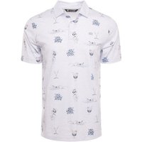 TravisMathew ISLAND PARADISE Halbarm Polo weiß von TravisMathew