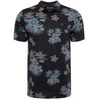 TravisMathew SECLUDED ISLAND Halbarm Polo schwarz von TravisMathew