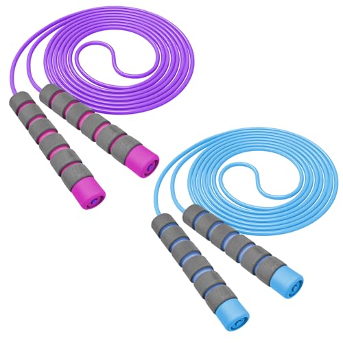 Traxenta Springseil, Erwachsene Fitness Jump Rope Skipping Rope Seil, Hüpfseil Kinder Ab 6 Sport Jumprope Sprungseile, Erwachsener Seilspringen Adult Sprungseil Profi Fit Seilspring Springschnur von Traxenta