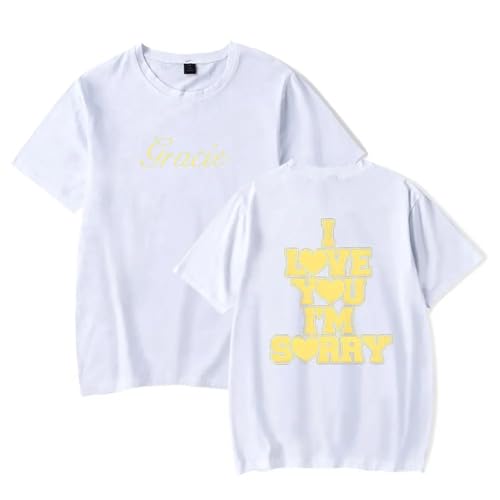 Gracie Abrams I Love You I'm Sorry T-Shirts Frauen Männer Sommer Baumwolle Gedruckt Kurzarm Mode Unisex T-Shirt XS~4XL-Black||XS Gracie Abrams I Love You I'm Sorry T-Shirts Frauen Männer Sommer Baumwolle Gedruckt Kurzarm Mode Unisex T-Shirt XS~4XL-Black||XS von Trconk