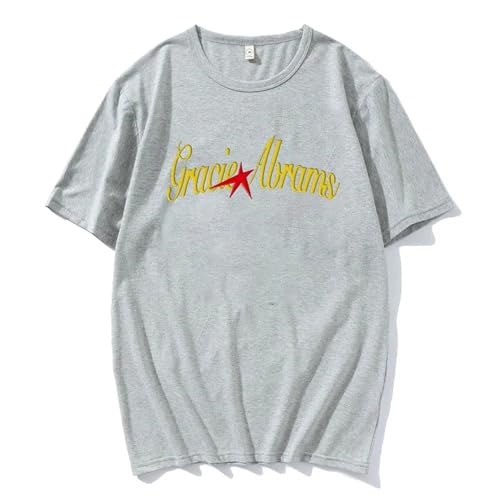 Gracie Abrams Merch T-Shirt Rundhalsausschnitt Baumwolle Kurzarm Tops Unisex Bedruckte T-Shirts Streetwear Für Männer Frauen XS~4XL-Black||XS Gracie Abrams Merch T-Shirt Rundhalsausschnitt Baumwolle Kurzarm Tops Unisex Bedruckte T-Shirts Streetwear Für Männer Frauen XS~4XL-Black||XS von Trconk
