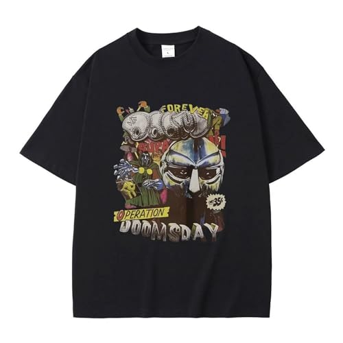 Rapper Mf Doom Bedruckt Grafik Tshirt Baumwolle Hip Hop Oberteile Mode Übergröße Kurzärmelig Unisex Straßenkleidung-Black||XXS Rapper Mf Doom Bedruckt Grafik Tshirt Baumwolle Hip Hop Oberteile Mode Übergröße Kurzärmelig Unisex Straßenkleidung-Black||XXS von Trconk