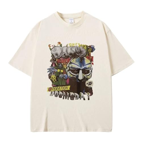 Rapper Mf Doom Bedruckt Grafik Tshirt Baumwolle Hip Hop Oberteile Mode Übergröße Kurzärmelig Unisex Straßenkleidung-Black||XXS Rapper Mf Doom Bedruckt Grafik Tshirt Baumwolle Hip Hop Oberteile Mode Übergröße Kurzärmelig Unisex Straßenkleidung-Black||XXS von Trconk