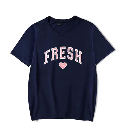 Sturniolo Triplets Fresh Love T-Shirt Rundhalsausschnitt Baumwolle Kurzarm Fashion Couple Kurzarm Lose Casual T-Shirt Für Männer Frauen XXS-4XL-Black||XXS Sturniolo Triplets Fresh Love T-Shirt Rundhalsausschnitt Baumwolle Kurzarm Fashion Couple Kurzarm Lose Casual T-Shirt Für Männer Frauen XXS-4XL-Black||XXS von Trconk